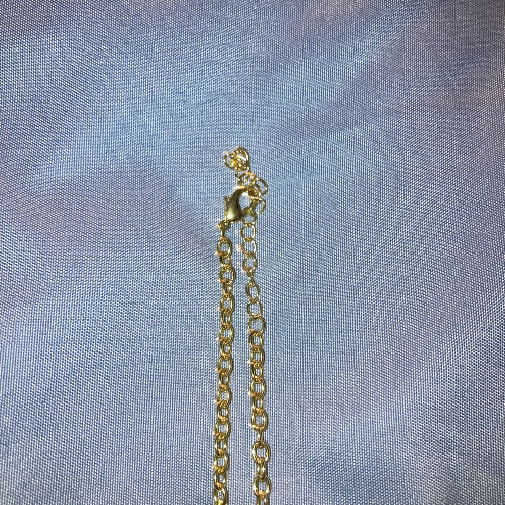 Olympics Gold-Tone Pave Crystal Pendant Necklace - Women Jewelry - Picture 3 of 4